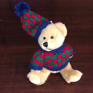 Vintage 2000 Hugfun Winter Theme Teddy Bear